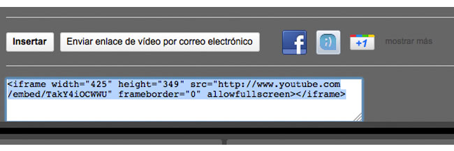 video embeber código