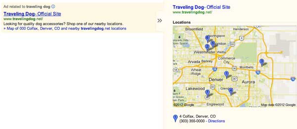 extensiones del mapa
