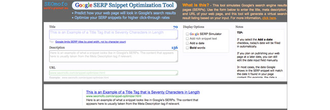 seomofo snippet optimizer